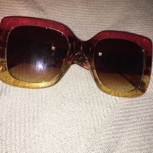 PINK AND YELLOW SUNGLASSES